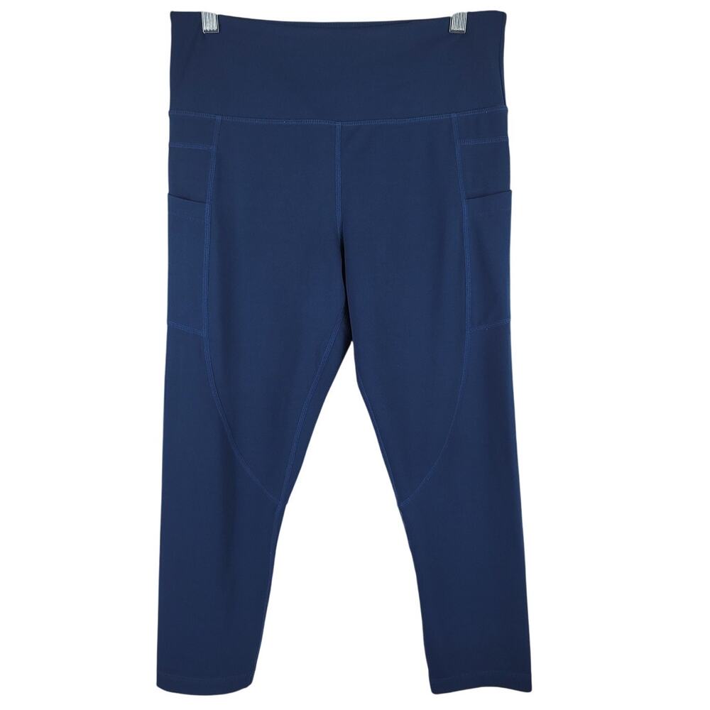 Zyia Active Navy Blue Athletic Hiking Walking Womens Leggings 8-10